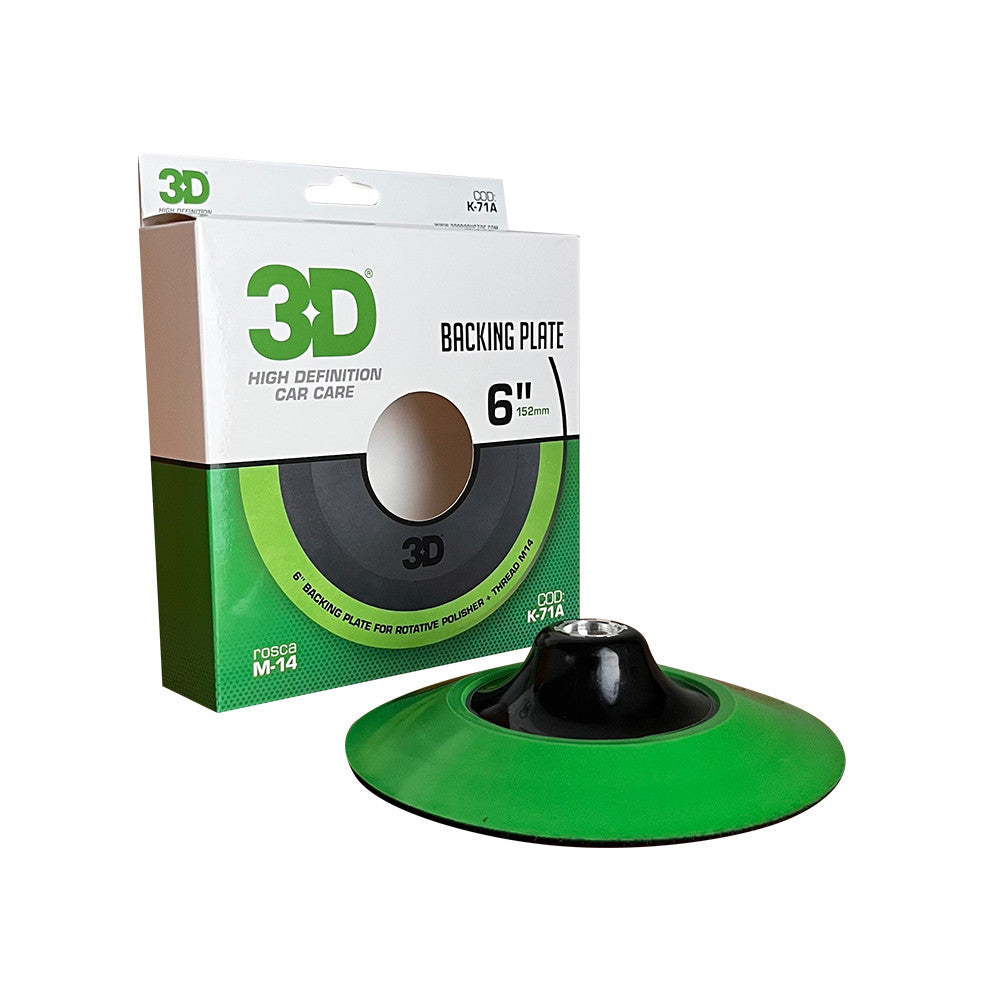 Backing Plate Flexible Para Máquinas Rotativas 6'' Ancho - Rosca M14