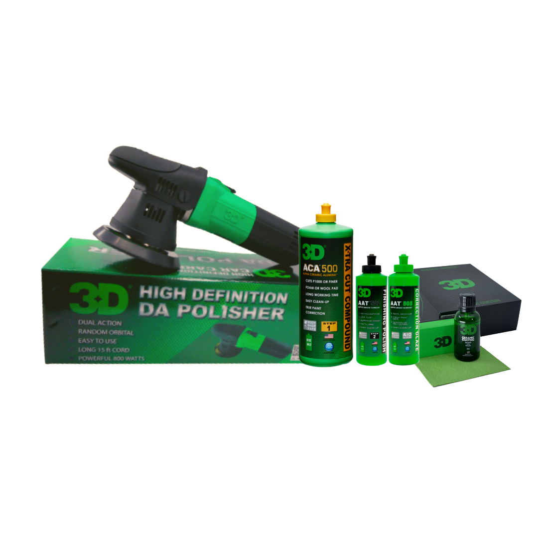 Kit Maquina Dual Action L-35 + 1 ACA 500 X-Tra Cut 1 Lts + 1 AAT 502 Polishing 230 ml + 1 AAT 505 Correction Glaze 1/2 Lt + 1 Coating Ceramic