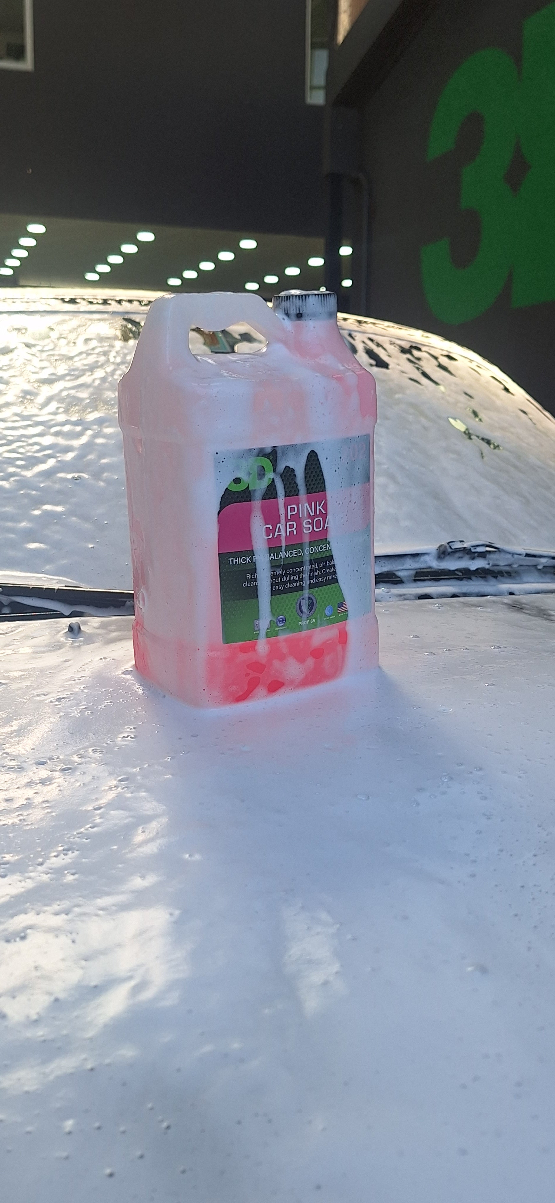 Shampoo para autos sin cera Pink Car Soap - 3.7 Lt