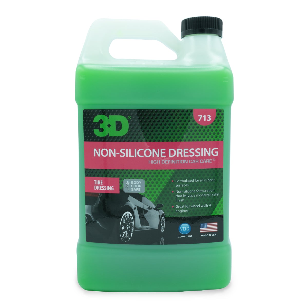 3D Non-Silicone Tire Dressing - Restaurador de Brillo para Cubiertas y Plásticos