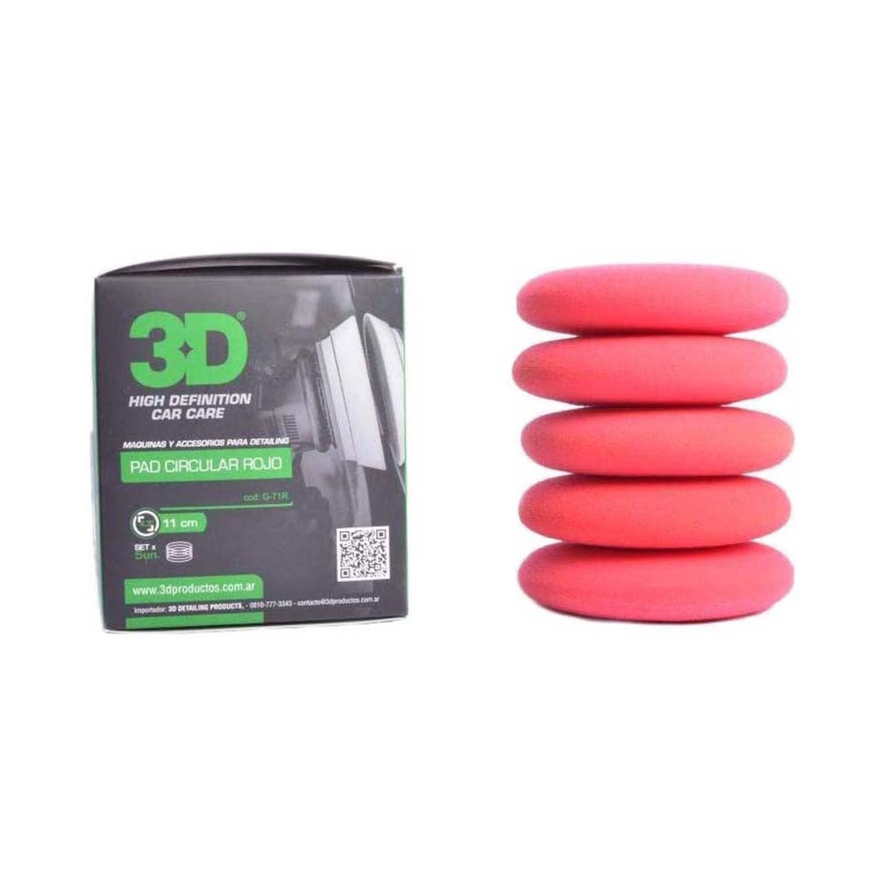 Aplicadores de Poliespuma Circulares (por unidad) - Rojo