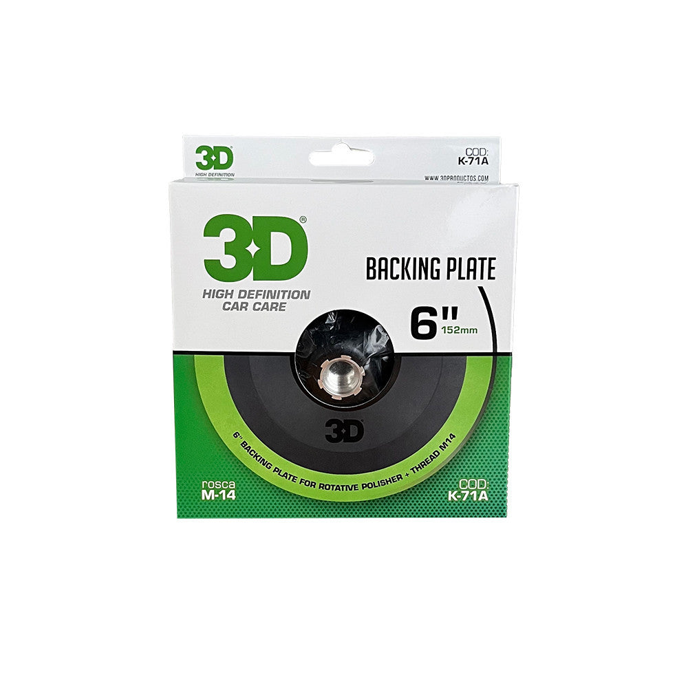 Backing Plate Flexible Para Máquinas Rotativas 6'' Ancho - Rosca M14