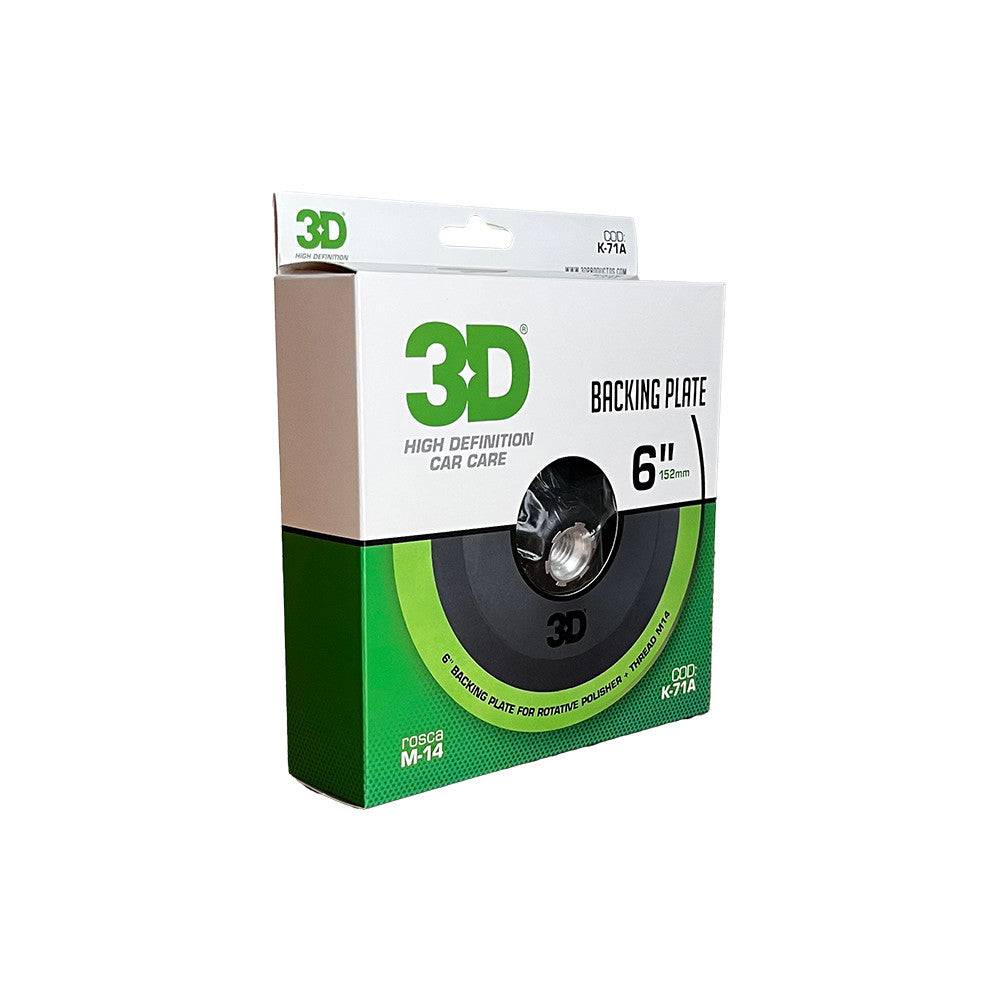 Backing Plate Flexible Para Máquinas Rotativas 6'' Ancho - Rosca M14