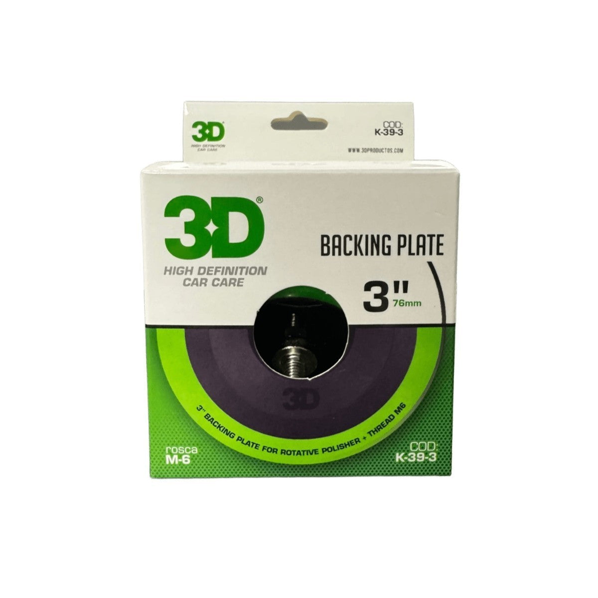 Backing Plate 3″ (76 mm) Rosca M6 para Pulidora L-39 – Soporte Profesional de Alta Eficiencia