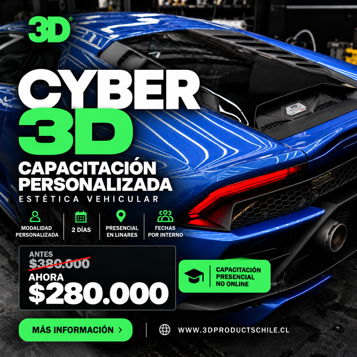 Curso Personalizado de Estética Vehicular | 2 Días