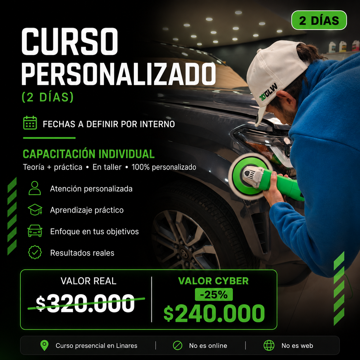 Curso Personalizado de Estética Vehicular | 2 Días