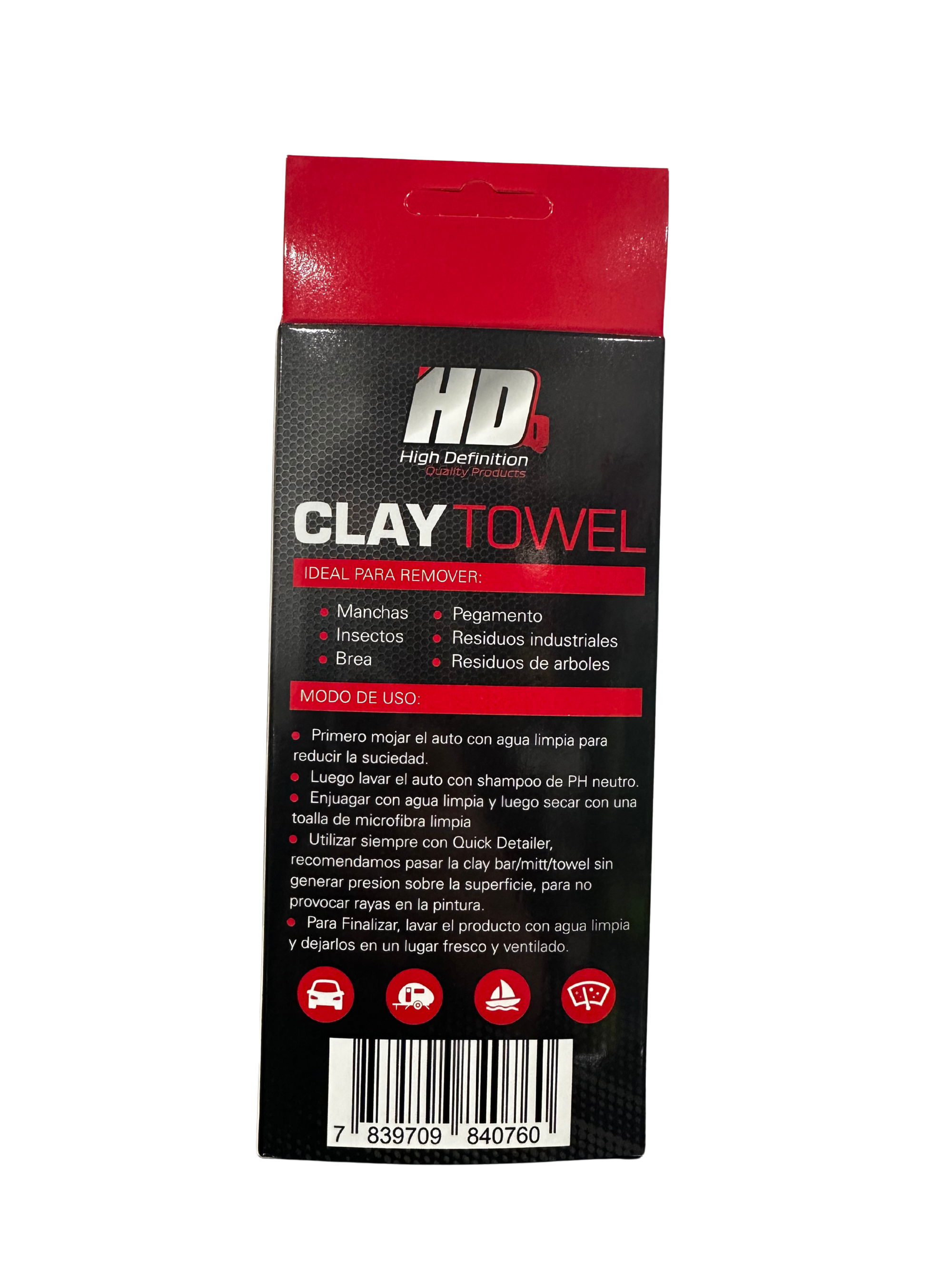 3D Clay Towel Medium Grit 12" x 12" – Toalla Descontaminante Profesional