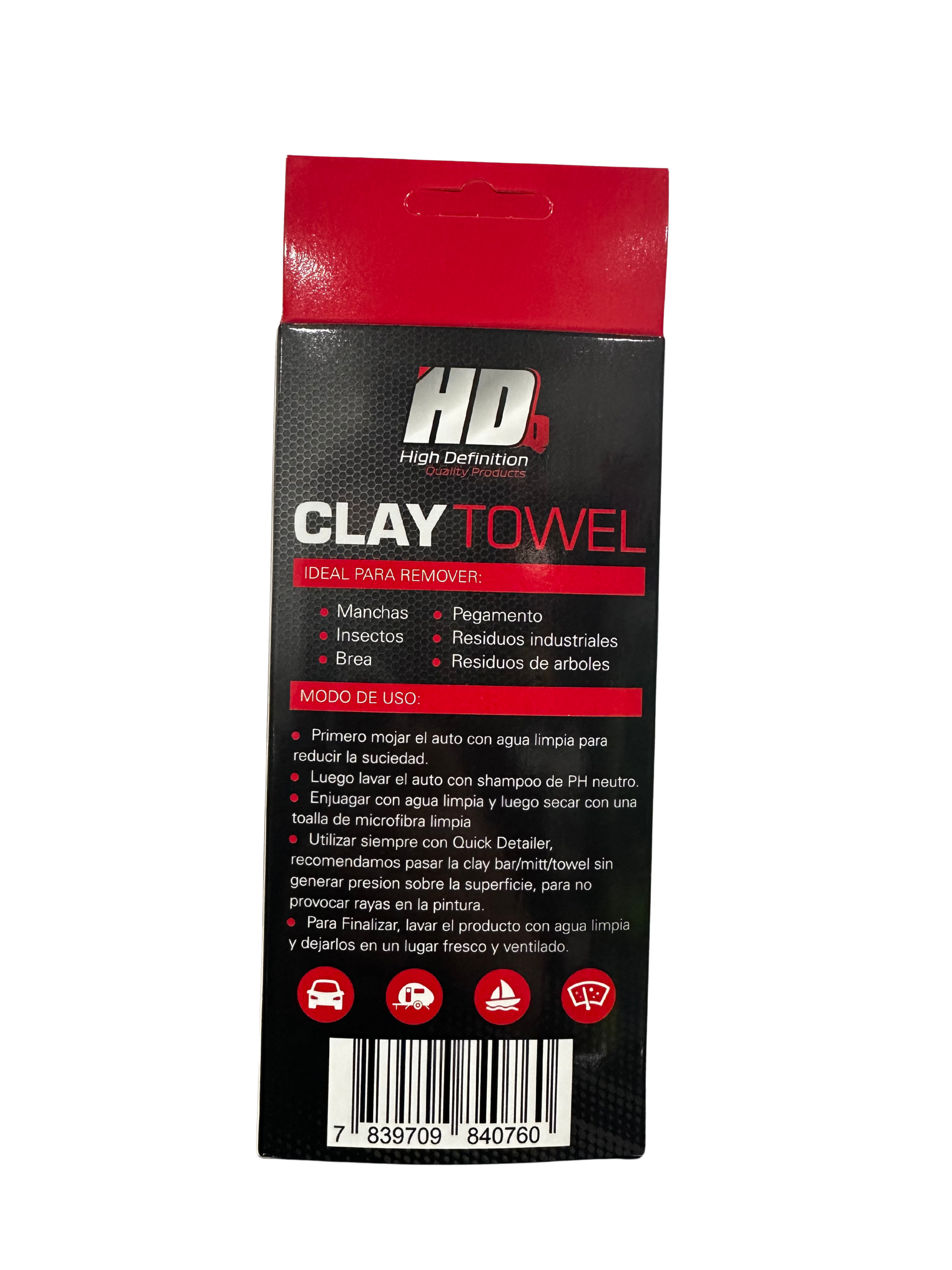 3D Clay Towel Medium Grit 12" x 12" – Toalla Descontaminante Profesional