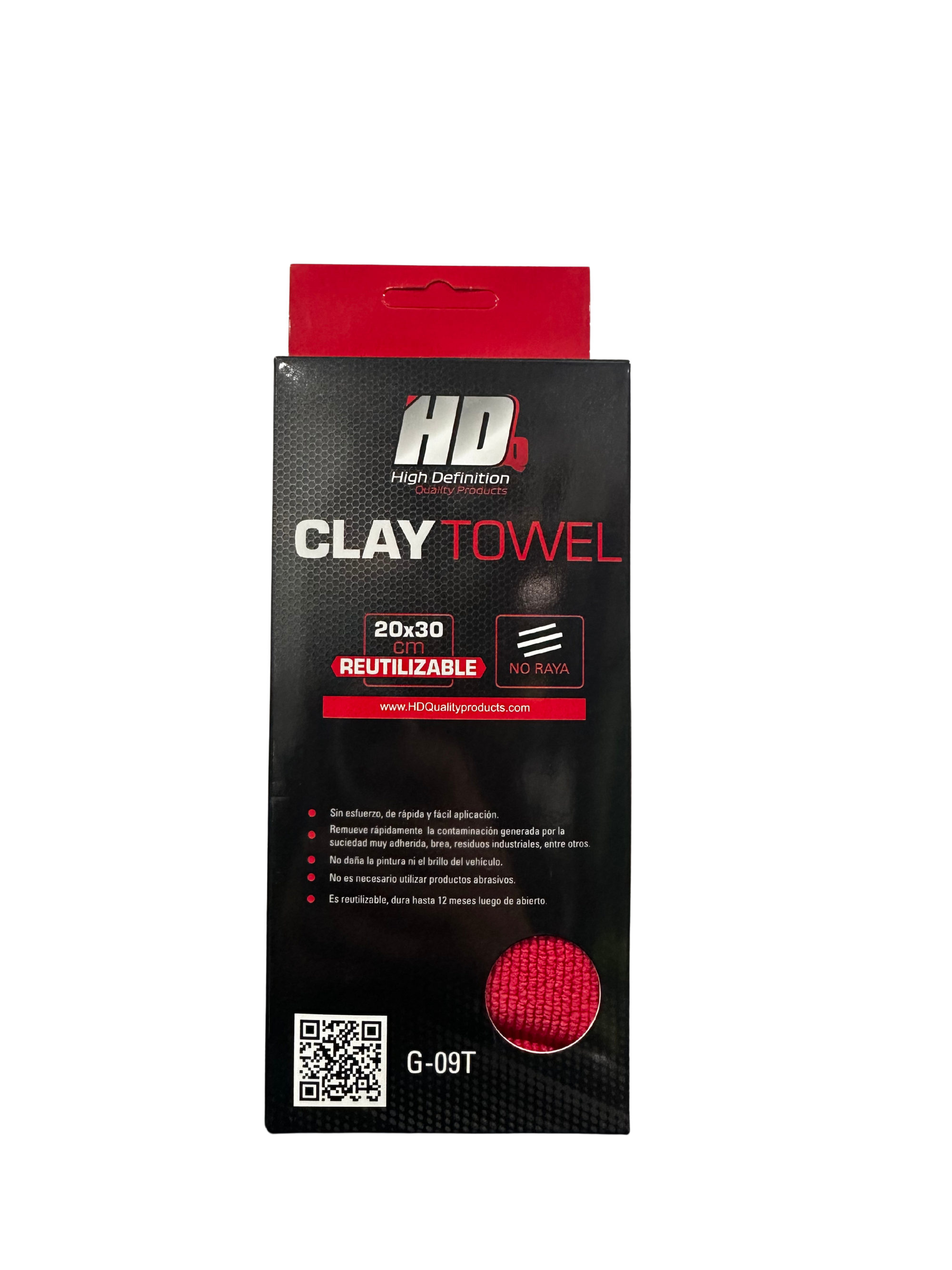 3D Clay Towel Medium Grit 12" x 12" – Toalla Descontaminante Profesional