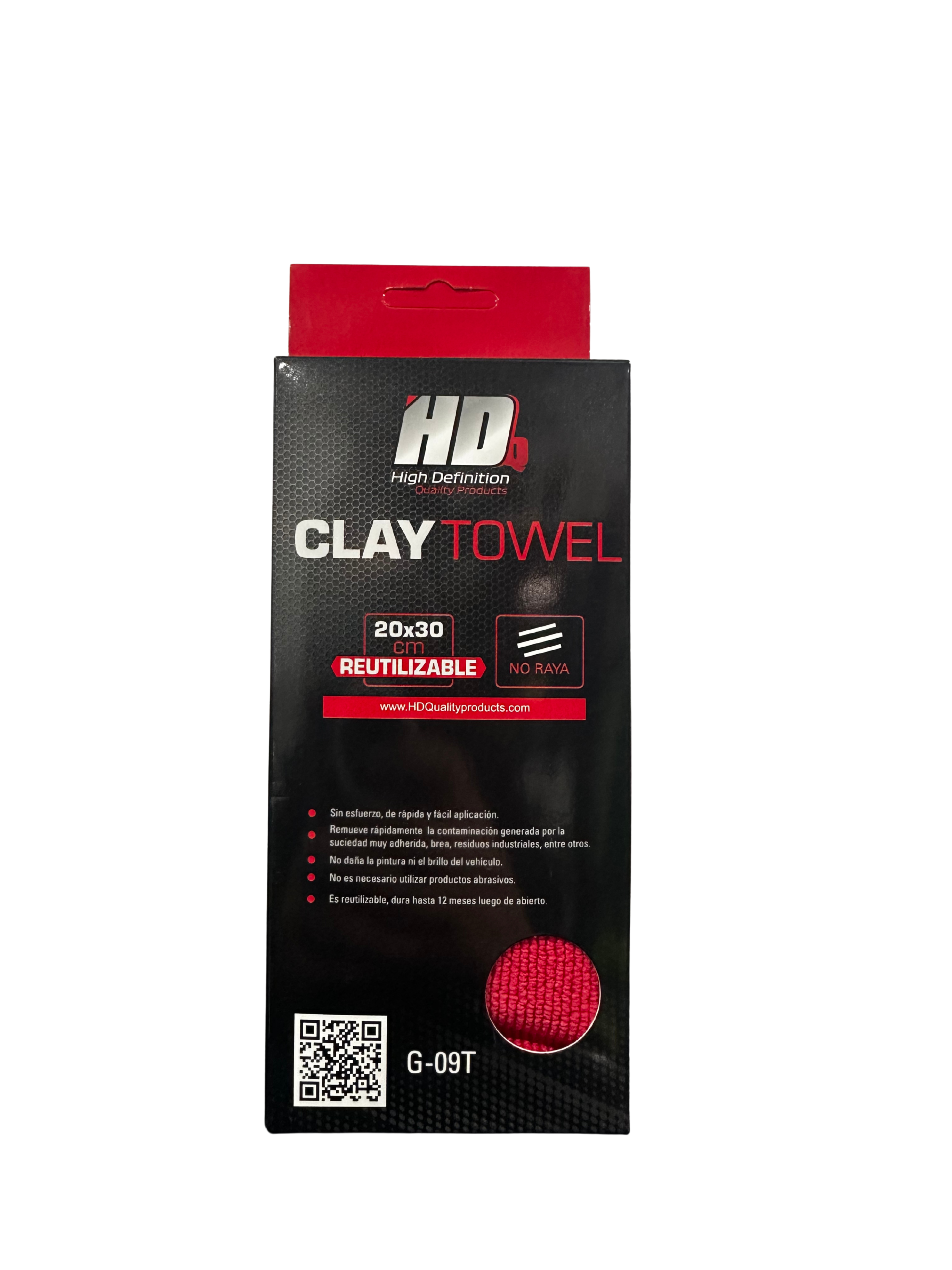 3D Clay Towel Medium Grit 12" x 12" – Toalla Descontaminante Profesional