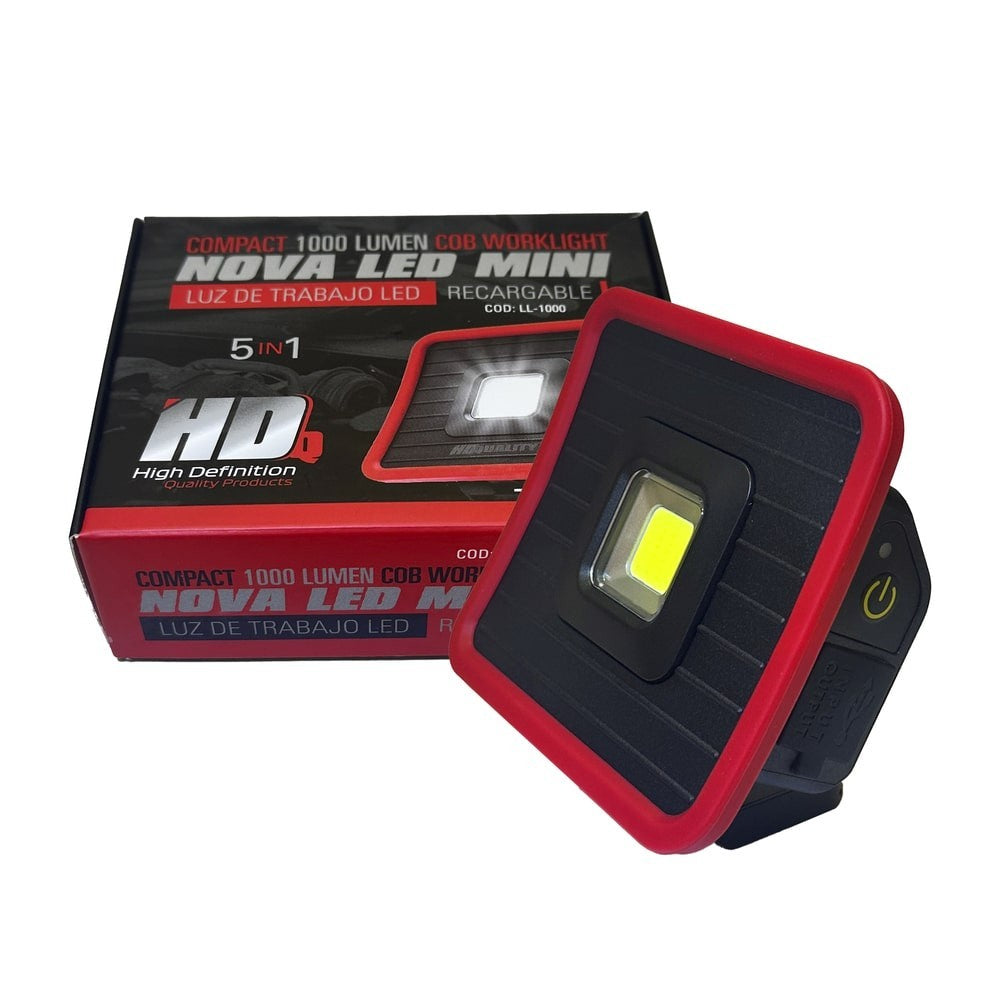Luz de Trabajo LED HDQ Recargable – 1000 Lúmenes con Imán