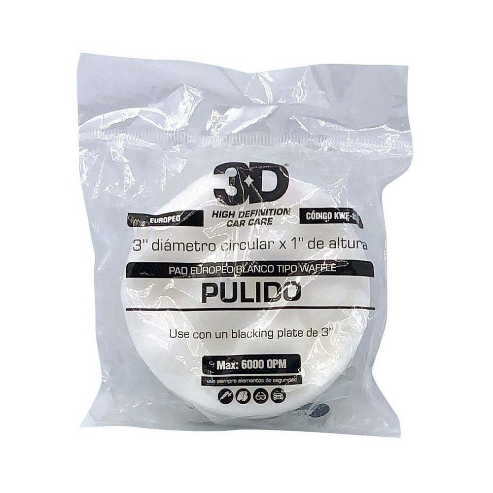 Pad Europeo de espuma de 3 pulgadas waffle