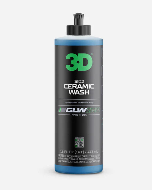 3D GLW Series SiO₂ Ceramic Car Wash Soap – Shampoo Cerámico de Alta Espuma y Protección Hidrofóbica