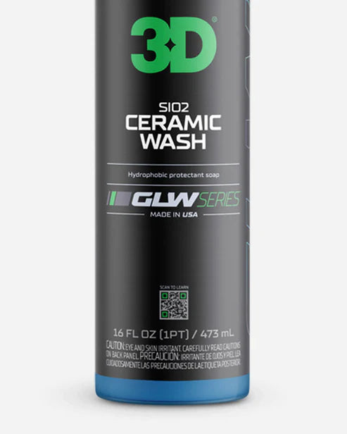 3D GLW Series SiO₂ Ceramic Car Wash Soap – Shampoo Cerámico de Alta Espuma y Protección Hidrofóbica