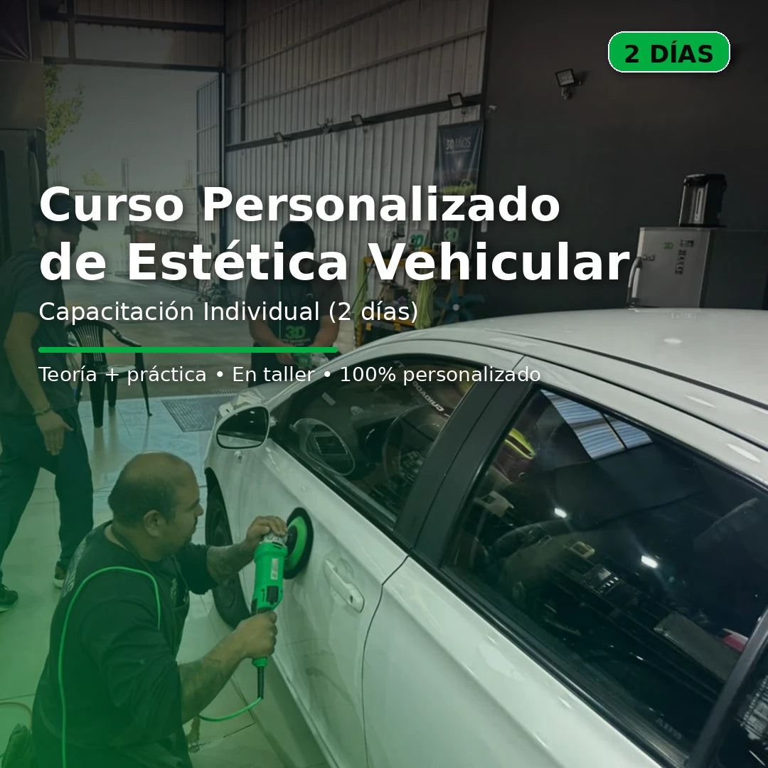 Curso Personalizado de Estética Vehicular – Capacitación Individual ( 2 días)